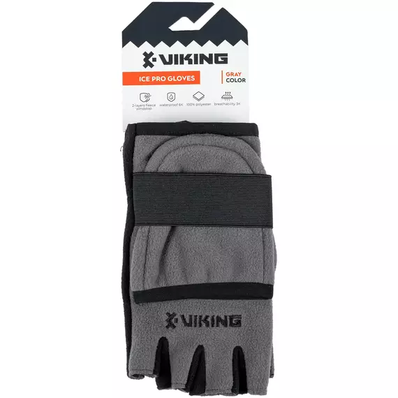 Рукавички Viking Fishing_Одяг Ice Pro Gloves XXL (fleece) к:grey-graphite, фото , изображение 3
